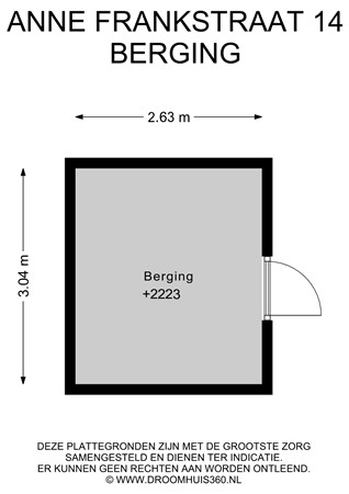 Floorplan - Anne Frankstraat 14, 1433 PL Kudelstaart